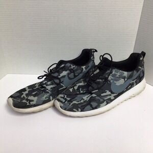Nike Roshe One Camo Mist Grey Graphite Size 13 White Black 655206-019